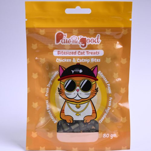 Chicken & Catnip Bites Cat Treats | Paw Me Good Healthy Cat Treats